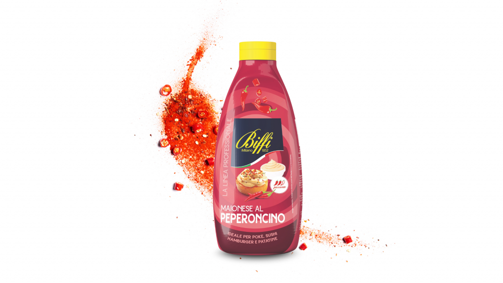 Maionese al peperoncino Biffi formato twister da 800 grammi